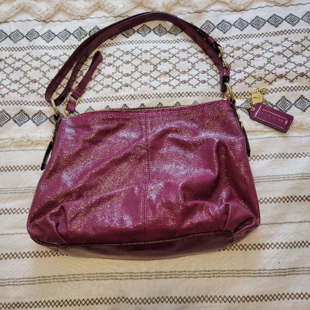 Coach Mia convertible crossbody patent leather
